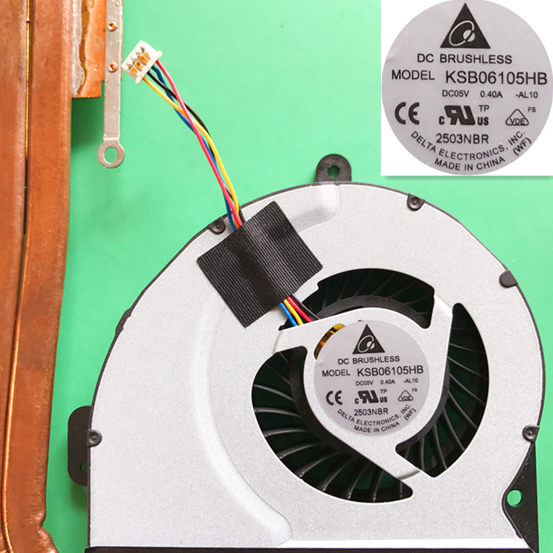 Naujas nešiojamojo kompiuterio procesoriaus ventiliatoriaus aušintuvo radiatoriaus vario vamzdžio modulis, skirtas Asus K53SD KSB06105HB-AL10 KSB06105HB -AL10 KSB06105HB AL10