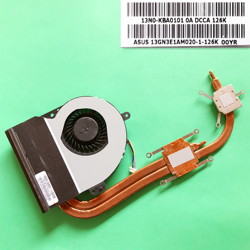 Naujas nešiojamojo kompiuterio procesoriaus ventiliatoriaus aušintuvo radiatoriaus vario vamzdžio modulis, skirtas Asus K53SD KSB06105HB-AL10 KSB06105HB -AL10 KSB06105HB AL10