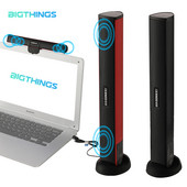 Difuzor USB pentru laptop, computer portabil, audio, mini subwoofer, bară, stick, music player pentru notebook, vânzare caldă, marca Ikanoo