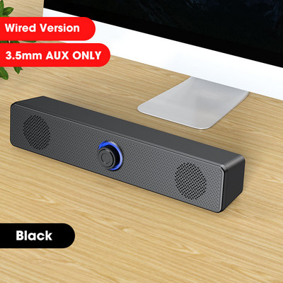 PC Soundbar Laidinis ir belaidis Bluetooth garsiakalbis USB maitinamas Soundbar, skirtas televizoriui Kompiuterio nešiojamasis kompiuteris žaidimams Namų kino erdvinio garso sistema