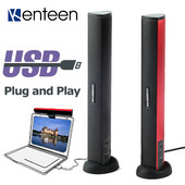 Nešiojamojo kompiuterio garsiakalbis, USB laidas su žemų dažnių garsiakalbio garso dėžute, skirta kompiuterio stereofoninio garsiakalbio tvarkyklei, nemokami du kanalai