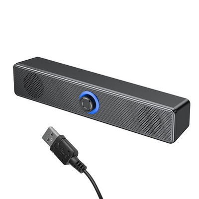 Аудио системи Plug and Play за настолен компютър черен 4D съраунд компютър високоговорител телевизор домашно кино USB захранван лаптоп субуфер игри