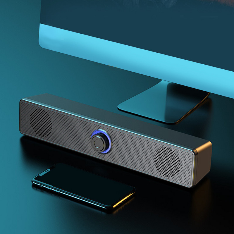 Garso sistemos „Plug and Play“, skirtos staliniams kompiuteriams, juodos spalvos 4D erdvinis kompiuterio garsiakalbis, televizorius, namų kino teatras, USB maitinamas nešiojamas kompiuteris žemųjų dažnių garsiakalbis žaidimams