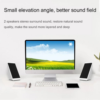 Компютърен високоговорител PC Sound Box Music For Laptop Caixa De Som Portable USB Stereo Audio System Bocina Baffle Acoustics Baffe Loud