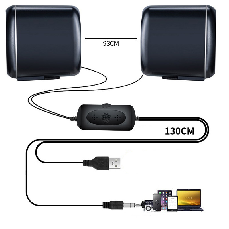 Kompiuterio garsiakalbiai Stereo Deep Bass Garso dėžutė Garsiakalbis kompiuteriui Nešiojamasis Muzikos Grotuvas Žemųjų dažnių garsiakalbis Multimedijos garsiakalbiai Ne Soundbar