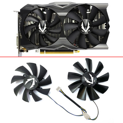 NOVO Hlađenje 87MM 100MM GAA8S2U GA92S2H 12V 0.45A 4PIN GeForce RTX2070 GPU VENTILATOR Za ventilatore ZOTAC RTX2070 RTX 2070 OC mini video kartice