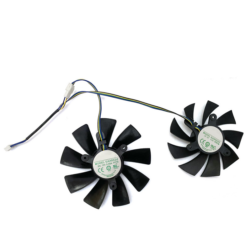 JAUNS Dzesēšanas 87MM 100MM GAA8S2U GA92S2H 12V 0.45A 4PIN GeForce RTX2070 GPU FAN ZOTAC RTX2070 RTX 2070 OC Mini videokartes ventilatoriem