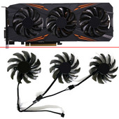 NAUJAS 3PCS 78MM 4PIN T128010SU PLD08010S12HH GTX1080 GPU VENTILIATORIUS, skirtas Gigabyte AORUS GTX1060 1070 1080 G1 GTX 1070Ti 1080Ti 960 980Ti