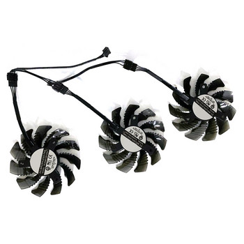 ΝΕΟ 3PCS 78MM 4PIN T128010SU PLD08010S12HH GTX1080 GPU FAN Για Gigabyte AORUS GTX1060 1070 1080 G1 GTX 1070Ti 1080Ti 960 980T