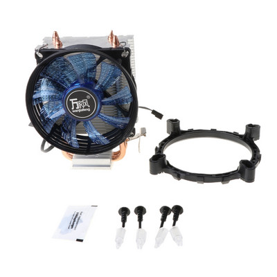 CPU Cooler Master 2 Pure Copper Heat-pipes Fan with Blue Light Freeze Tower Cooling System με ανεμιστήρες PWM