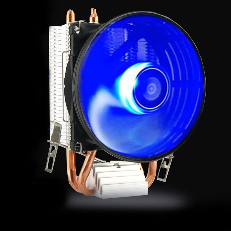 CPU Cooler Master 2 ventilator toplinskih cijevi od čistog bakra s plavim svjetlom Freeze Tower Sustav hlađenja s PWM ventilatorima