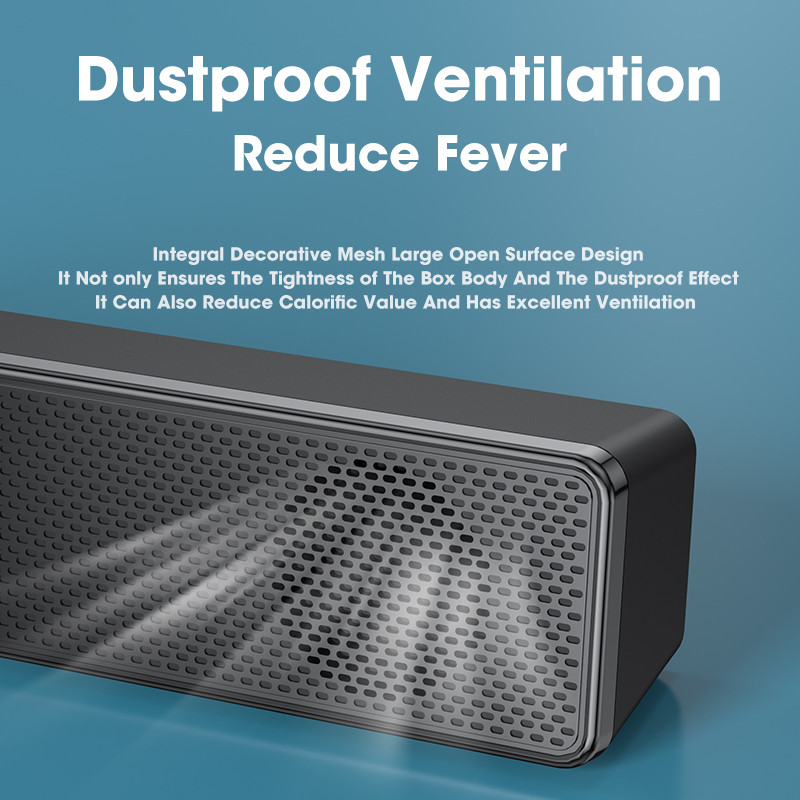 PC Soundbar Laidinis ir belaidis Bluetooth garsiakalbis USB maitinamas Soundbar, skirtas televizoriui Kompiuterio nešiojamasis kompiuteris žaidimams Namų kino erdvinio garso sistema