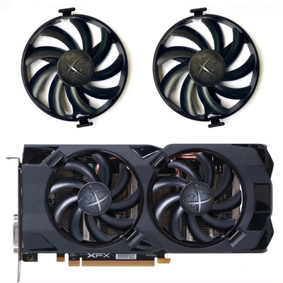 2 TK FDC10U12S9-C RX470 GPU jahuti XFX AMD Radeon RX 470 480 580 RX580 RX480 RX470 graafika jahutusventilaatori jaoks