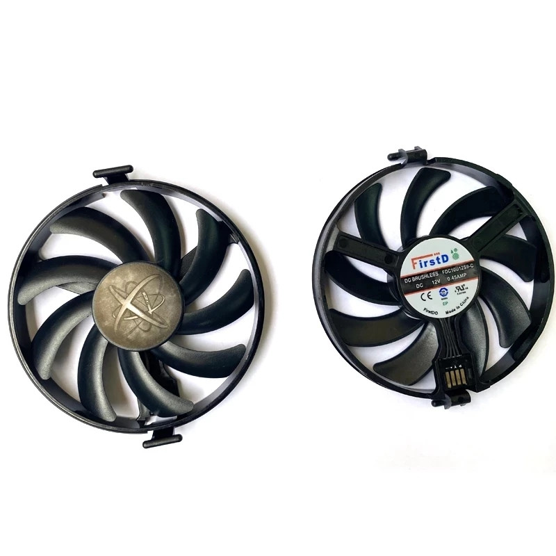 2 DB FDC10U12S9-C RX470 GPU hűtő XFX AMD Radeon RX 470 480 580 RX580 RX480 RX470 grafikus hűtőventilátorhoz
