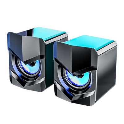 Számítógépes hangszóró mélynyomó 3,5 mm-es vezetékes zenelejátszó Soundbox USB tápellátású otthoni hangszórók mélynyomó mobiltelefonhoz laptophoz