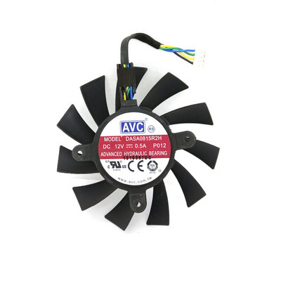 Оригинален AVC DASA0815R2H P012 DC12V 0.5A вентилатор за охлаждане на графична карта