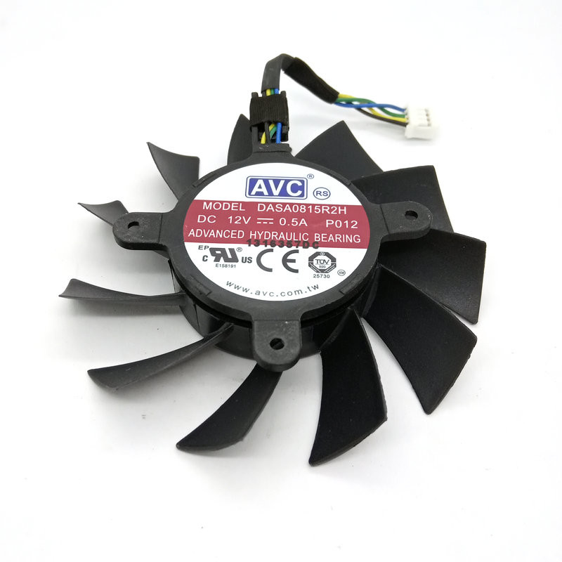 Γνήσιος ανεμιστήρας ψύξης κάρτας γραφικών AVC DASA0815R2H P012 DC12V 0,5A