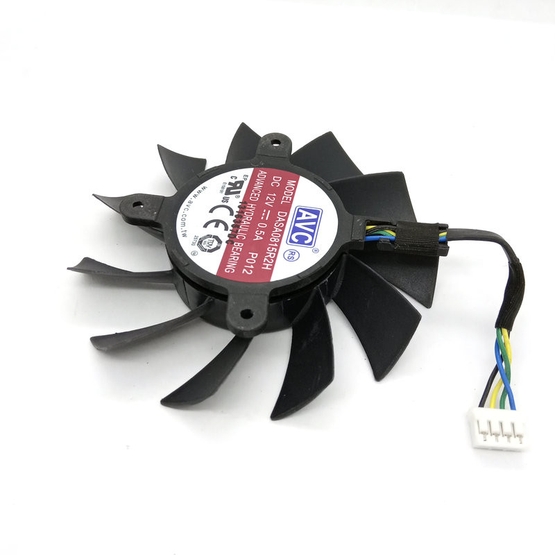 Γνήσιος ανεμιστήρας ψύξης κάρτας γραφικών AVC DASA0815R2H P012 DC12V 0,5A