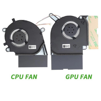 Нов лаптоп CPU GPU охлаждащ вентилатор Cooler Notebook PC за ASUS ROG Strix G512L G532L G712L G732L DC12V радиатор