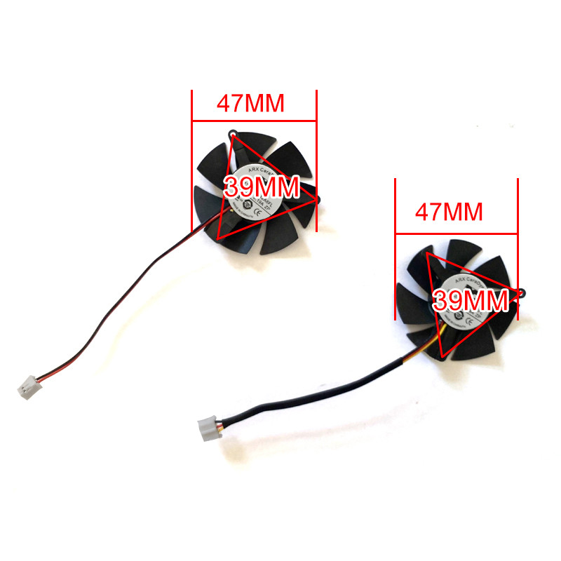 47mm 2pin 3pin FS1250-S2053A FS1250-A1042A6FL 0.19A GeForce GTX 1650 GPU VENTILATOR Za Gigabyte GeForce GTX 1650 D6 OC niskog profila 4G