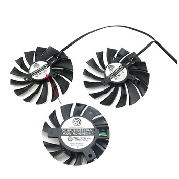 Оригинален GTX 980 GPU FAN PLD10010S12HH ，За MSI R9 390、R9 380、R7 370、GTX 970 960 950 980 980Ti GAMING Видеокарта Вентилатор за охлаждане