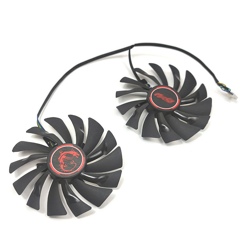 Eredeti GTX 980 GPU VENTILÁTOR PLD10010S12HH ，MSI R9 390, R9 380, R7 370, GTX 970 960 950 980 980Ti GAMING videokártya hűtőventilátorhoz