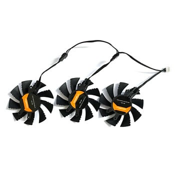 3PCS 75MM 4PIN GTX 1060 1070 1070TI 1080 GPU Cooler for Colorful Igame Geforce GTX 1060 1070 1070TI 1080 Graphics Cooling Fan