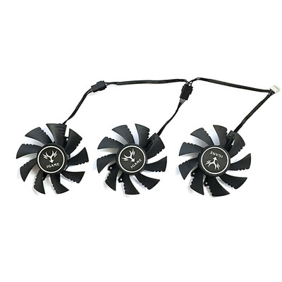 3 DB 75MM 4PIN GTX 1060 1070 1070TI 1080 GPU hűtő színes Igame Geforce GTX 1060 1070 1070TI 1080 grafikus hűtőventilátorhoz