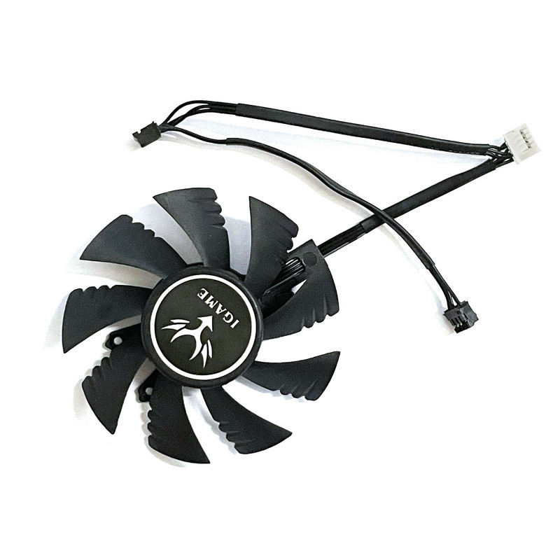 3 DB 75MM 4PIN GTX 1060 1070 1070TI 1080 GPU hűtő színes Igame Geforce GTX 1060 1070 1070TI 1080 grafikus hűtőventilátorhoz