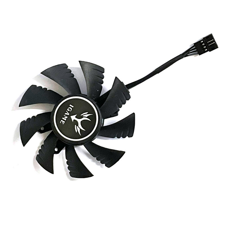 3 DB 75MM 4PIN GTX 1060 1070 1070TI 1080 GPU hűtő színes Igame Geforce GTX 1060 1070 1070TI 1080 grafikus hűtőventilátorhoz