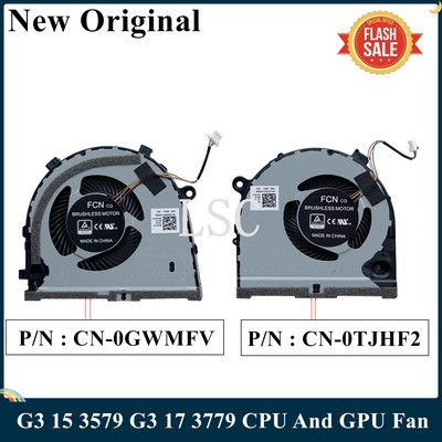 LSC novi originalni CPU GPU VENTILATOR za Dell G3 15 3579 G3 17 3779 GPU serija ventilator za hlađenje hladnjak 0TJHF2 TJHF2 0GWMFV GWMFV