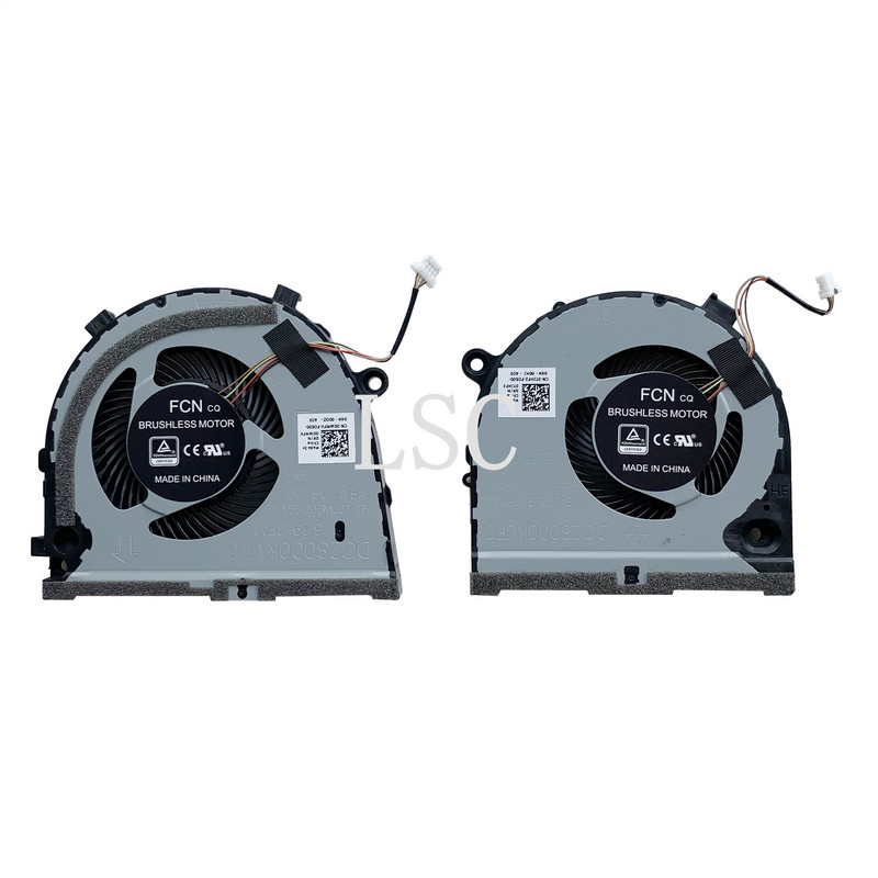 LSC naujas originalus CPU GPU VENTILIATORIUS, skirtas Dell G3 15 3579 G3 17 3779 GPU serijos aušinimo ventiliatoriaus aušintuvas 0TJHF2 TJHF2 0GWMFV GWMFV