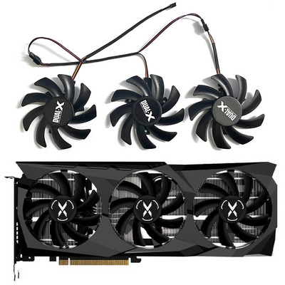 FDC10H12S9-C 85MM 4Pin 0,45A Ανεμιστήρας GPU 4Pin Radeon RX 6700 XT για ανεμιστήρα γραφικών XFX Speedster SWFT 309 Radeon RX 6700 XT 12GO