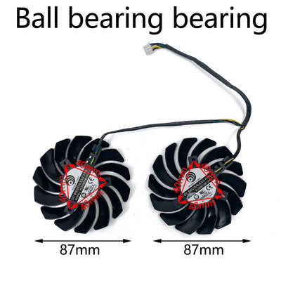 Originalna 2 komada/serija 87 mm PLD09210B12HH RX580 RX570 ventilator za hlađenje grafičke kartice za MSI RX 470 480 570 580 oklopni ventilator