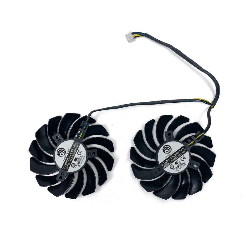 Originalna 2 komada/serija 87 mm PLD09210B12HH RX580 RX570 ventilator za hlađenje grafičke kartice za MSI RX 470 480 570 580 oklopni ventilator