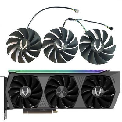 НОВ 87MM 4PIN GA92S2U RTX 3080 AMP Holo GPU вентилатор，За ZOTAC GAMING GEFORCE RTX 3070TI 3080 3080TI 3090 AMP Вентилатор за охлаждане на видеокарта