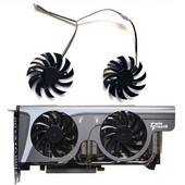 2gab 75mm 0.35A 4pin PLD08010S12HH GTX770 GPU dzesētājs priekš MSI Geforce GTX 580/570/560/560ti/480/465/460 GTX770 dzesēšanas ventilators