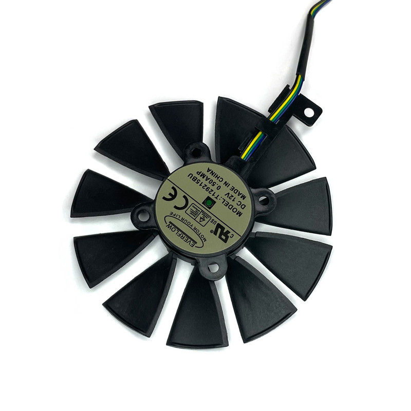 ASUS DUAL-GTX 1060-O3G aušinimo ventiliatorius PLD09210S12HH T129215BU 87MM grafinis aušinimo ventiliatorius, skirtas ASUS DUAL GeForce GTX1060-O6G DC12V