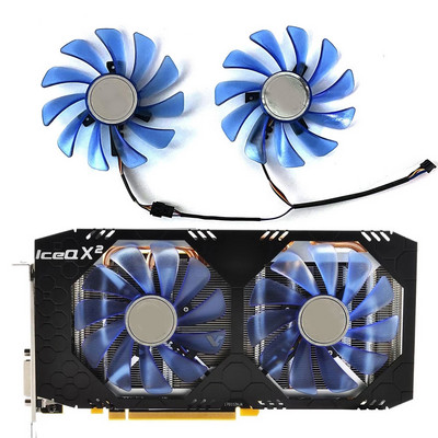 2PCS 95mm 4pin DC 12V 0.45A FDC10U12S9-C CF1010U12S RX580 Gpu Cooler For HIS RX 580 RX570/470/480 Card Graphics Fan