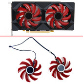 Dzesēšanas ventilators priekš XFX RX 550 RX 560 Radeon AMD RX550 RX560 grafiskās kartes ventilatora nomaiņa 85MM 4PIN FDC10U12S9-C 0.45A GPU VENTILATORS