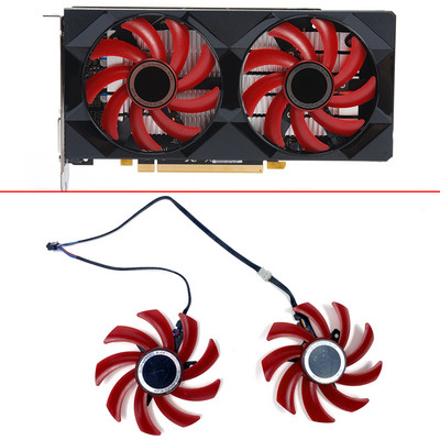 Ventilator za hlađenje za XFX RX 550 RX 560 Radeon AMD RX550 RX560 Zamjena ventilatora grafičke kartice 85MM 4PIN FDC10U12S9-C 0.45A GPU VENTILATOR