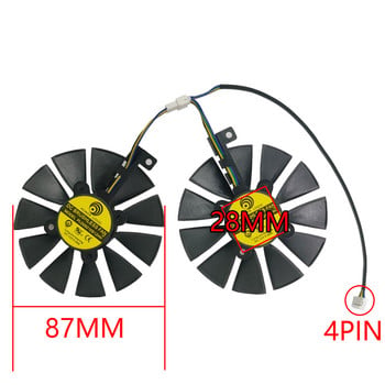 ΝΕΑ 1ΠΑΡΤΗ PLD09210S12HH FDC10U12S9-C T129215BU T129215SU Ανεμιστήρας GPU，Για ASUS RX 580 570 470, GTX 1070 1060 ανεμιστήρας ψύξης κάρτας βίντεο