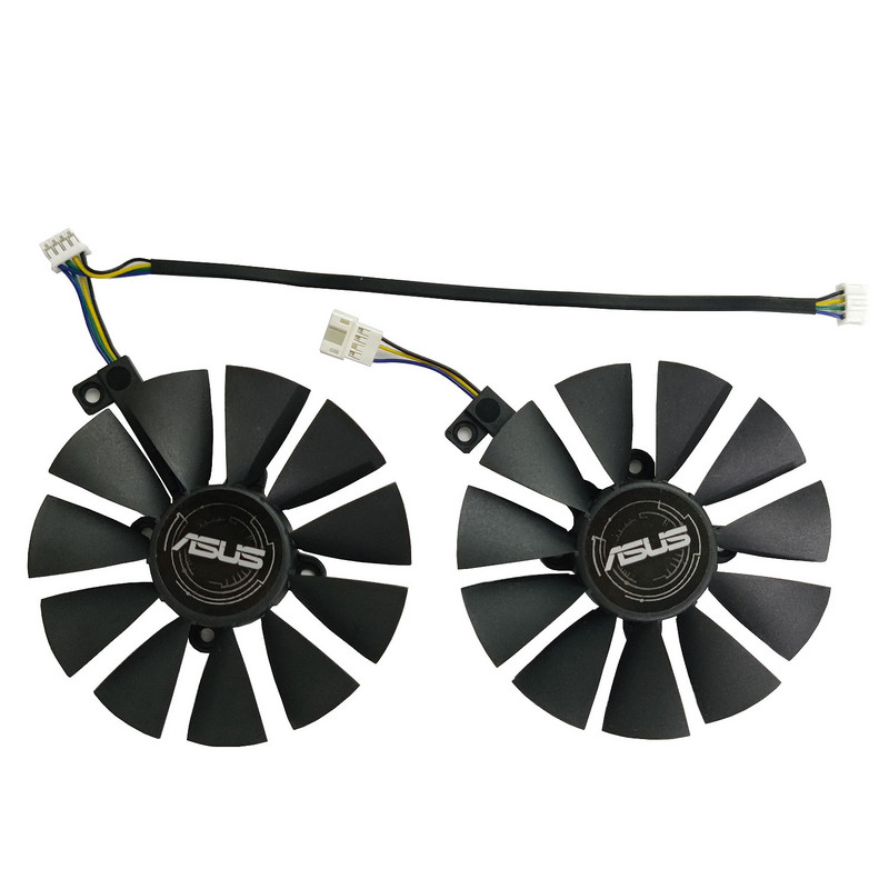 NOVO 1 LOT PLD09210S12HH FDC10U12S9-C T129215BU T129215SU GPU ventilator，za ASUS RX 580 570 470、GTX 1070 1060 ventilator za hlađenje video kartice