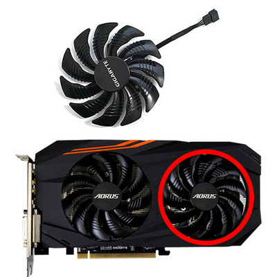 Охлаждащ вентилатор за Gigabyte Aorus Radeon RX 570 580 T129215SU PLD09210S12HH DC 12V 0.5A 88MM 4Pin RX570 RX580 GPU графична карта