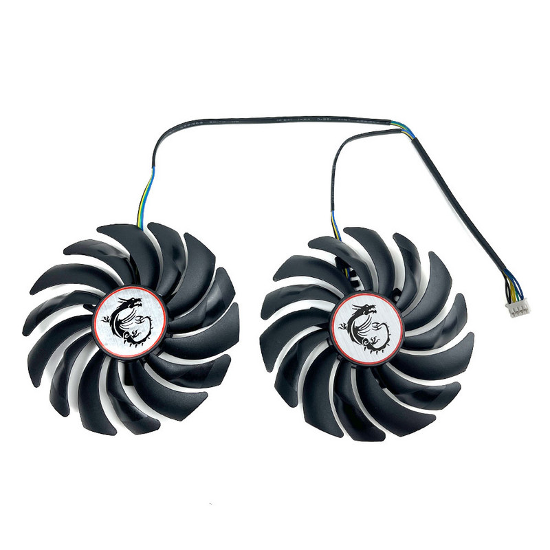 НОВ 95MM PLD10010S12HH RX 580 GAMING X GPU вентилатор，за MSI Radeon RX 580、RX 570、RX 480、RX 470 GAMING X вентилатор за охлаждане на графична карта