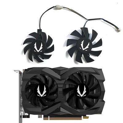2db GA72S2U GA82S2H DC 12V 0.32A 4Pin 65mm 75mm GTX 1660 1660ti GPU ventilátor Zotac GeForce GTX 1660 SUPER 1660Ti kettős ventilátorhoz