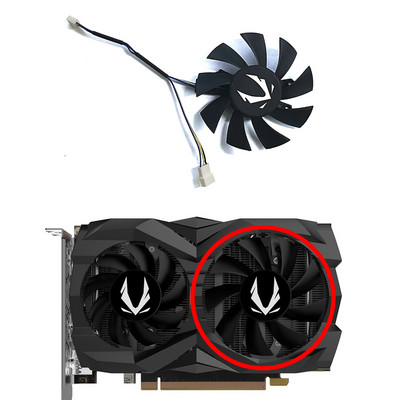 2db GA72S2U GA82S2H DC 12V 0.32A 4Pin 65mm 75mm GTX 1660 1660ti GPU ventilátor Zotac GeForce GTX 1660 SUPER 1660Ti kettős ventilátorhoz