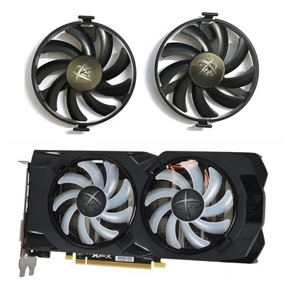 Novi FDCU12S9-C DC 12V 0.45A XFX 570 580 GPU hladnjak za XFX AMD Radeon RX 480 470 570 580 470D RS Black Wolf Grafički ventilator