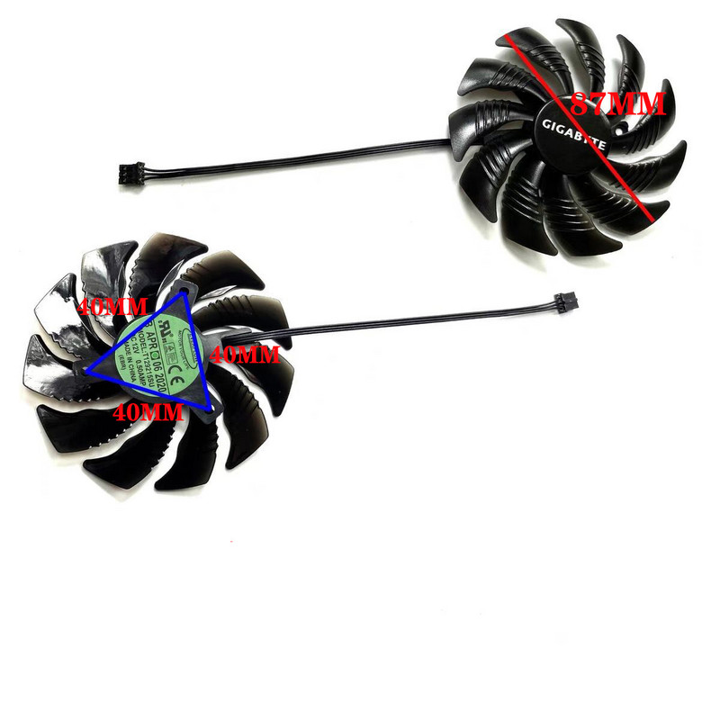 PLD09210S12HH T129215SU 3PIN 87MM GTX1050 GPU hladnjak za Gigabyte Geforce GTX 1050 1050Ti RX 550 560 Mini ITX G1 ventilator