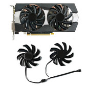 2 DB FDC10H12S9-C FD7010H12S 4PIN 85MM R9 270X GPU hűtő Sapphire R9 270X 280X HD7870 HD7950 HD7850 HD6850 hűtőventilátorhoz